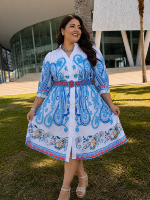 VESTIDO BLANCO CON ESTAMPADO 736