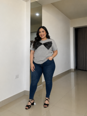 JEANS SKINNY DE MEZCLILLA OSCURA