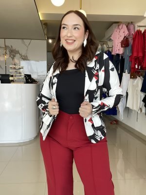 BLAZER ESTAMPADO ABSTRACTO 23996