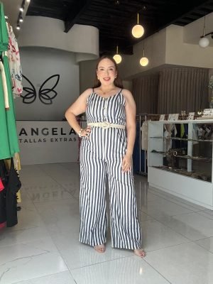 PALAZZO RAYAS AZUL Y BLANCO 25074