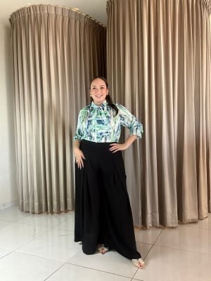 PANTALON PALAZO DE VESTIR NEGRO 12632