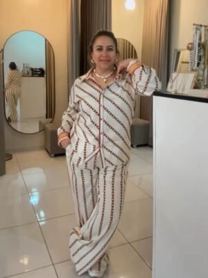 Set Elegante Estampado de Cadenas 50536