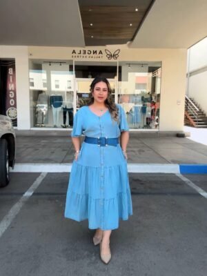 Vestido midi Denim 6951