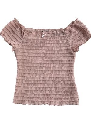 Blusa off shoulder fruncida 14195