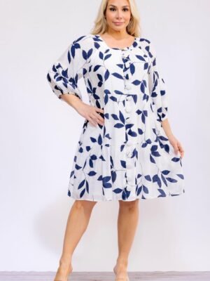 Vestido corto con estampado floral R8783P